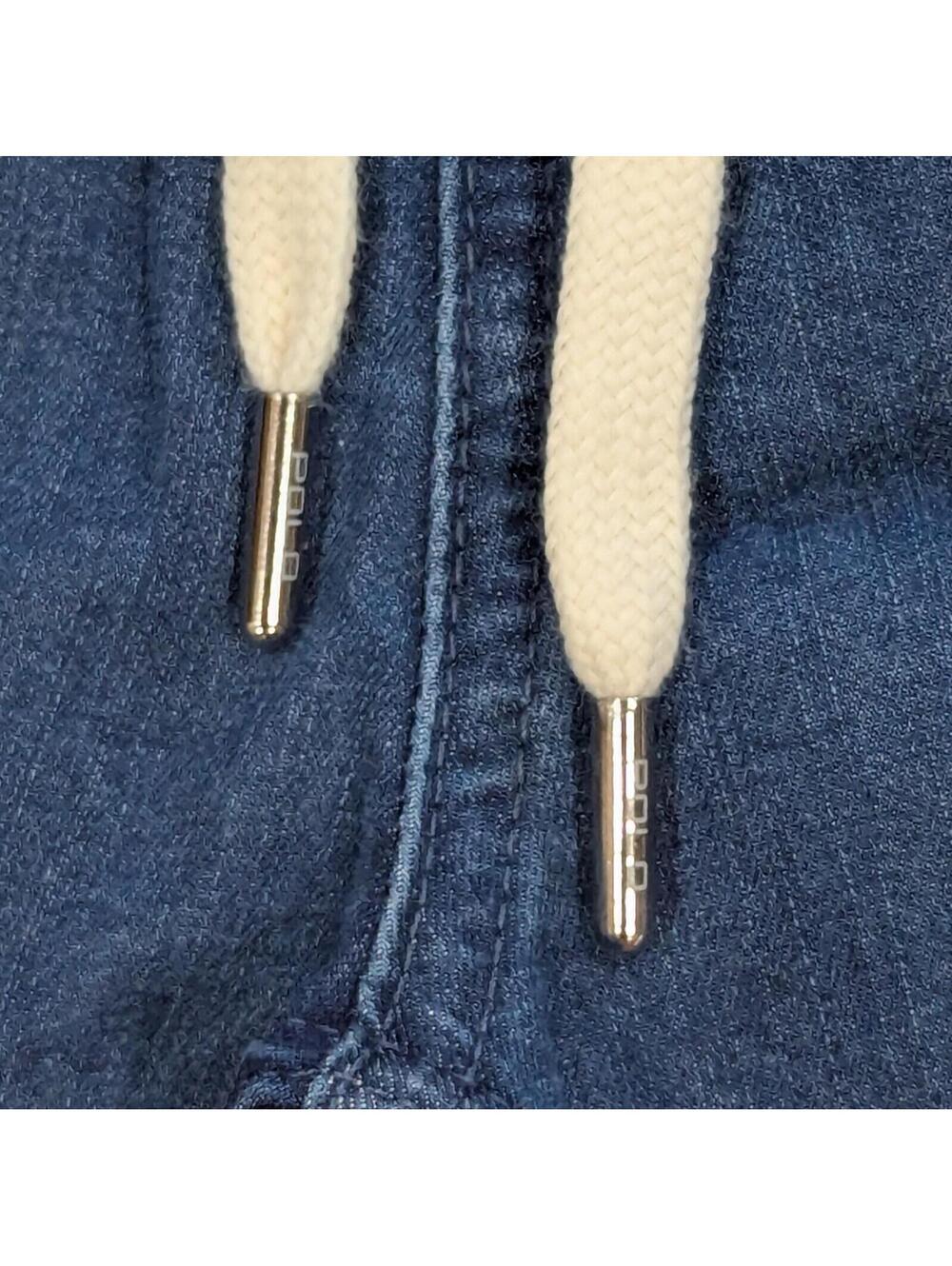 $131 Polo Ralph Lauren Prepster Denim Shorts Mens XL Blue Drawstring Pony NWOT - Picture 5 of 9